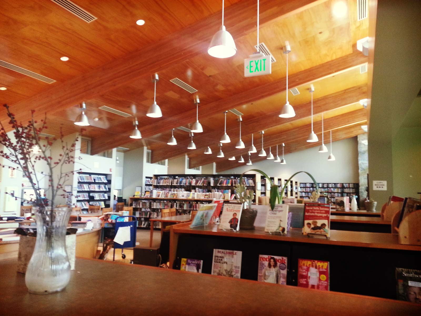 inside of library