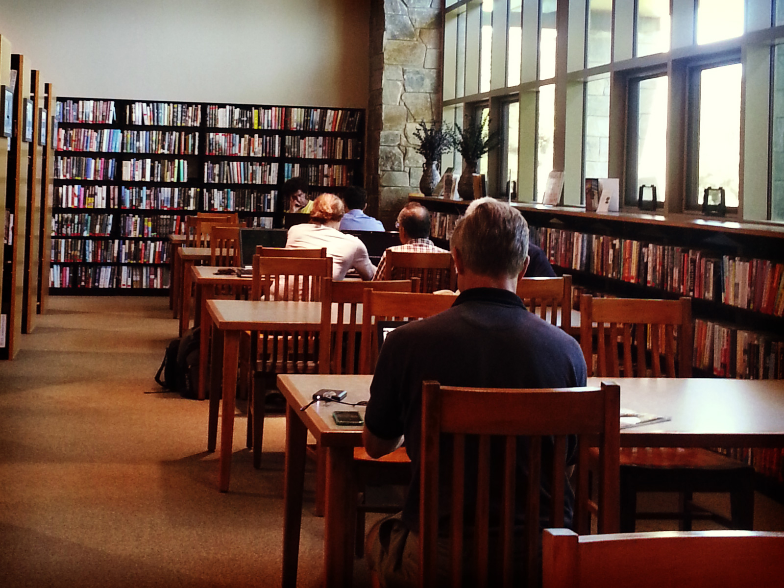 inside of library